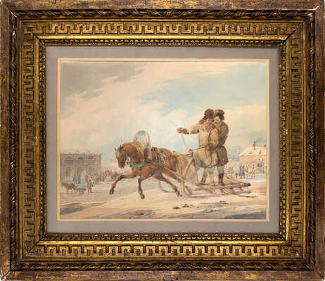 Кольман Карл Иванович. Мужики в санях